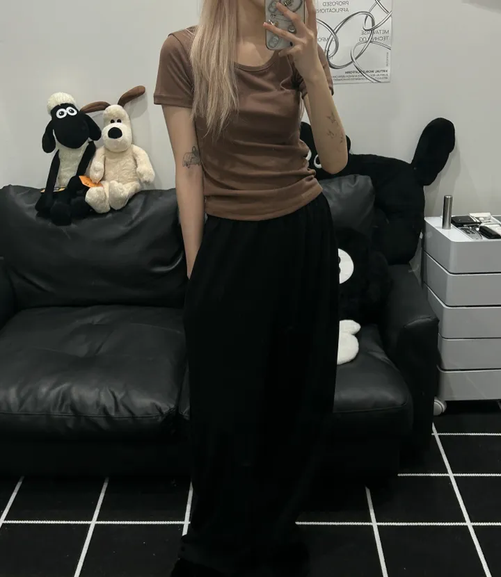 [🎀누적판매 2천장🎀] Butter slimfit u-neck short sleeve T 버터 슬림핏 유넥 반팔티 상세 이미지 33