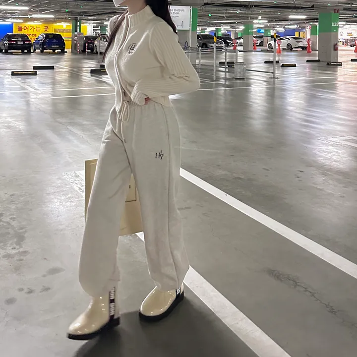 [8color/MADE] 하이퀄리티 웨하스 탄탄 와이드 조거팬츠 봄트레이닝 상세 이미지 93