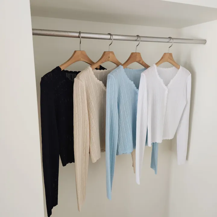 [썸머/데일리]웨이브 펀칭 썸머 가디건(4컬러) 상세 이미지 55