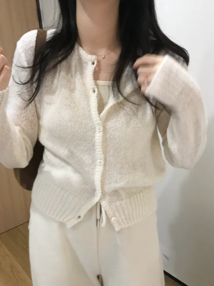 빈스 모헤어 라운드 가디건 (3color) 상세 이미지 10