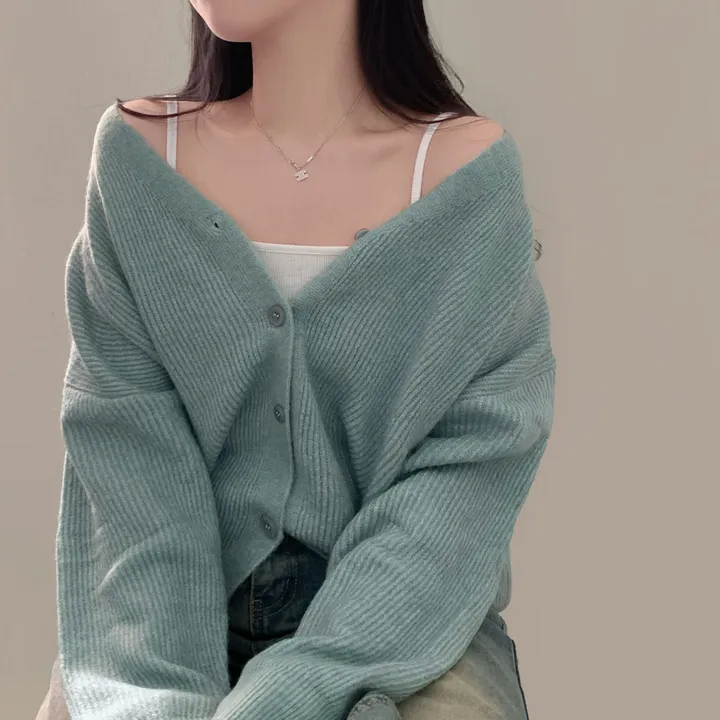 [인생가디건🤍]극여리 루즈핏 울 브이넥 니트 가디건 - 8color 상세 이미지 89