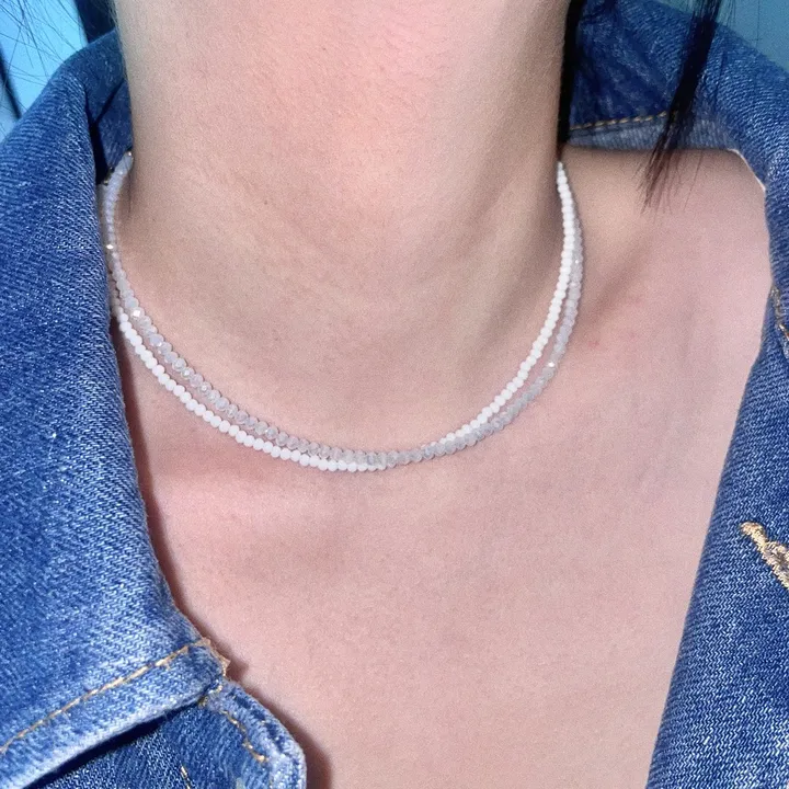 *made* 사계절 만능 레이어드 론델 비즈 목걸이 (2size 13color) 상세 이미지 14