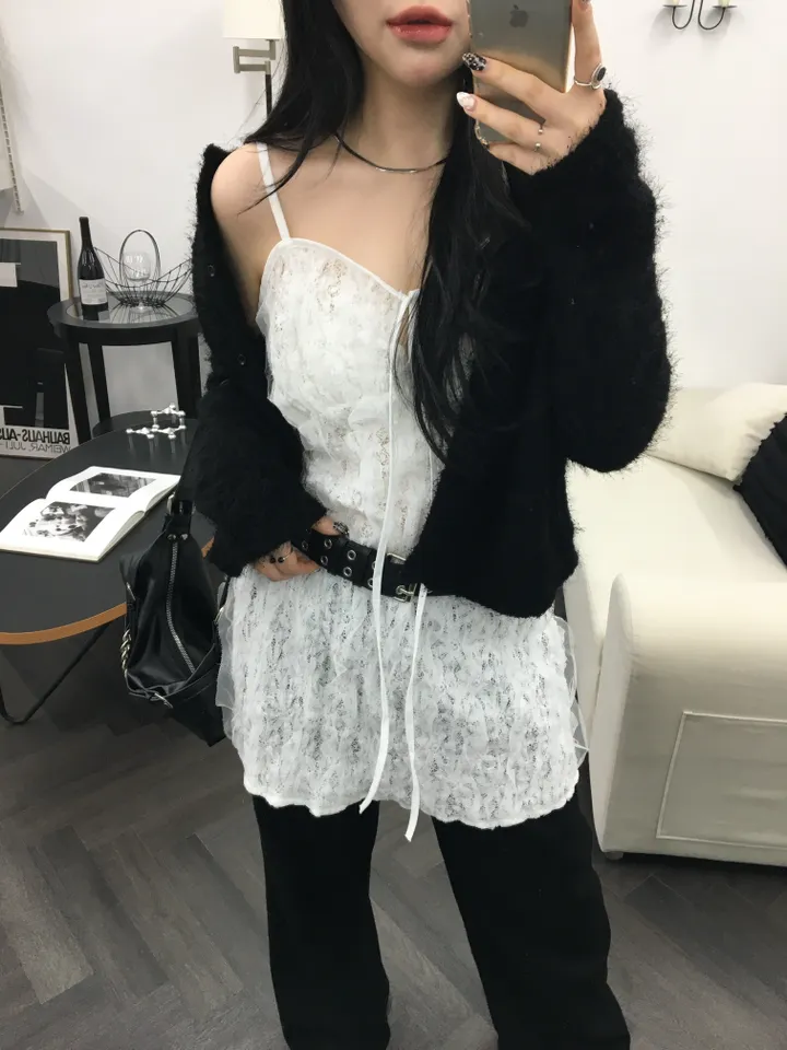 [최저가 할인중%🌼]스노우 퍼 가디건 3color 상세 이미지 50
