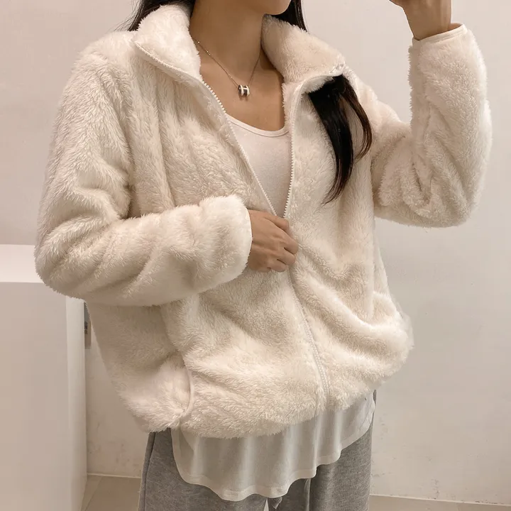 (💥강추템!! 보들보들촉감~💥) 따뜻 플리스 후리스 커플 포근 털 겨울 집업 (L~XL) 상세 이미지 37