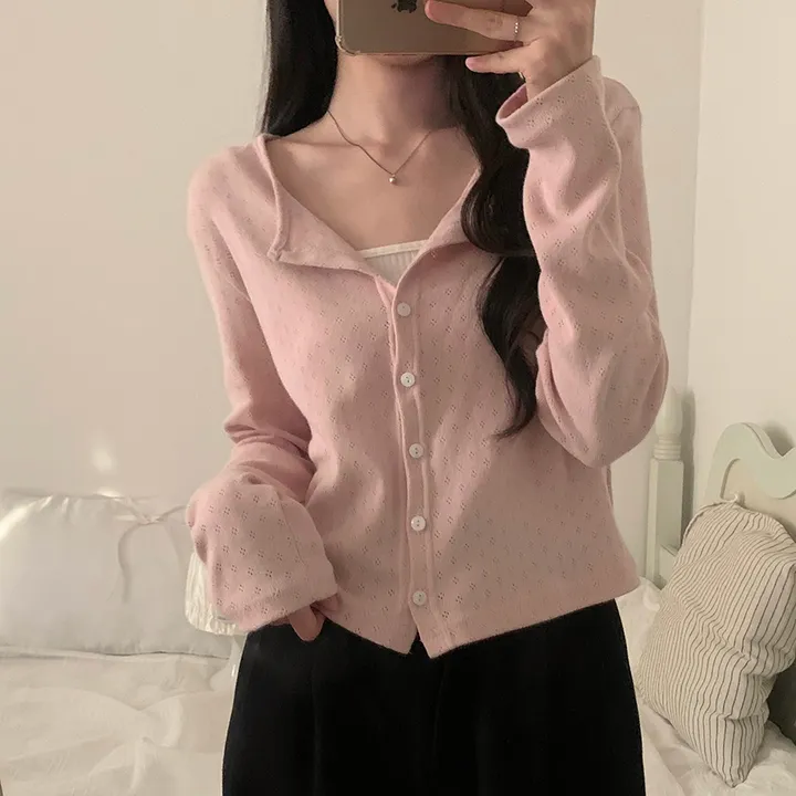 로로 펀칭 가디건 (8color) 상세 이미지 57