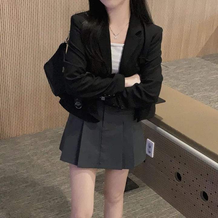 [봄자켓 종결!/🌸신상!]으른핏 클래식 원버튼 카라 포켓 베이직 숏자켓 상세 이미지 28