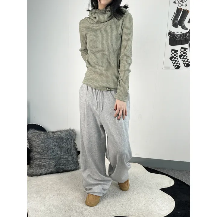 기모선택❤️[UNISEX/기획특가/4size!]올데이 원턱 라인 루즈 와이드 트레이닝 팬츠(2color) 상세 이미지 34