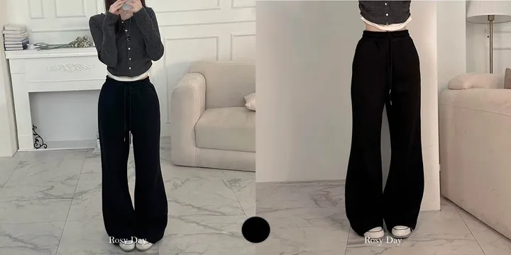 [ 탄탄 소재 / 3기장 / 3사이즈 ] 뒷포켓 슬림 부츠컷 트레이닝 롱 팬츠 3color 상세 이미지 7
