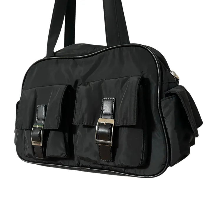 Unique pocket custom bag 나일론 포켓 데일리 숄더백 커스텀 가방 (2col,Black,Grey) 상세 이미지 4