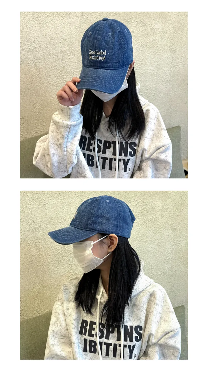 [🧢+팔찌+안경+캡가드증정❤/묶음할인✨] 캐피튜드 데님 워싱 누지로 1696 볼캡 - 연예인핏 데일리 남녀공용 소두핏 대두커버 연예인 아이돌 신상 할인 커플 우정 사계절 모자 상세 이미지 14
