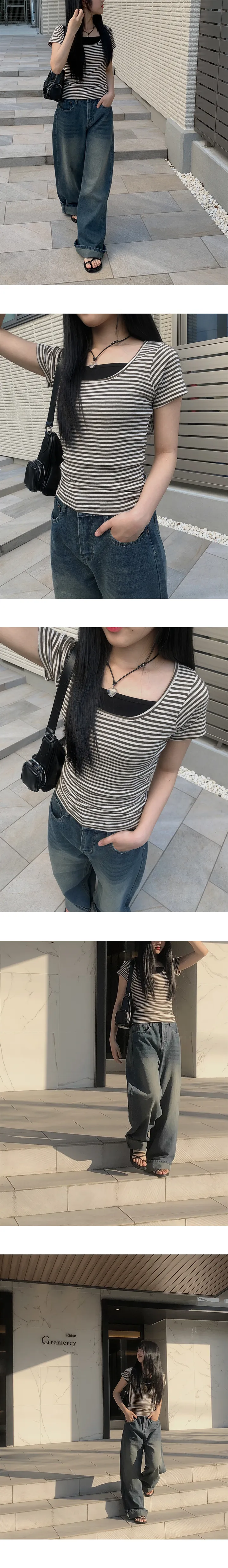 [특가세일🖤][딥워싱디테일]코리 워싱 데님 와이드 팬츠 상세 이미지 10