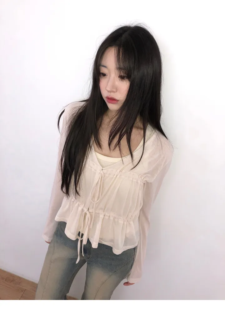 shirring cardigan (2color) / 셔링 가디건 상세 이미지 19