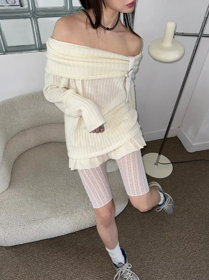[5부st] pippi lace slim layered shorts leggings / 삐삐 레이스 슬림 레이어드 쇼츠 레깅스 상세 이미지 17