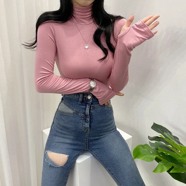 🚀당일발송🚀[묶음할인/8컬러] 가을 겨울 로하 워머 폴라 티셔츠 이너티 상세 이미지 28