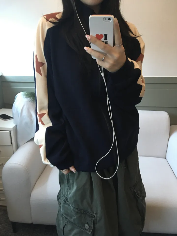 Hosi star printing Hood zip-up 호시 별 프린팅 후드집업 3color 상세 이미지 17