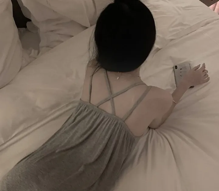 쫀득 부들 크로스 원피스 홈웨어 면원피스 섹시원피스 상세 이미지 3