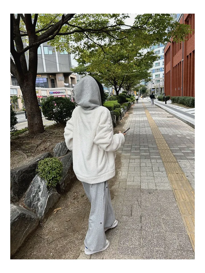 [당일배송][양털/뽀글이]후드 플리스 투웨이 겨울 따뜻한 데일리 점퍼 3color 묶음할인중 상세 이미지 13