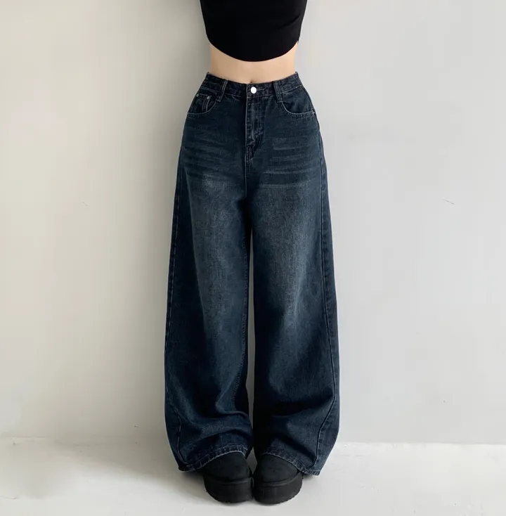 후기극찬🖤[사계절템/인생바지ᰔ] 세이브 데일리 빈티지 워싱 하이웨스트 로우 와이드 데님 팬츠 청바지 롱와이드 사계절팬츠 상세 이미지 5
