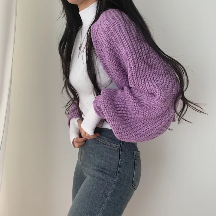 가을 두께감! 하찌 볼레로 크롭 니트가디건;5col 상세 이미지 12