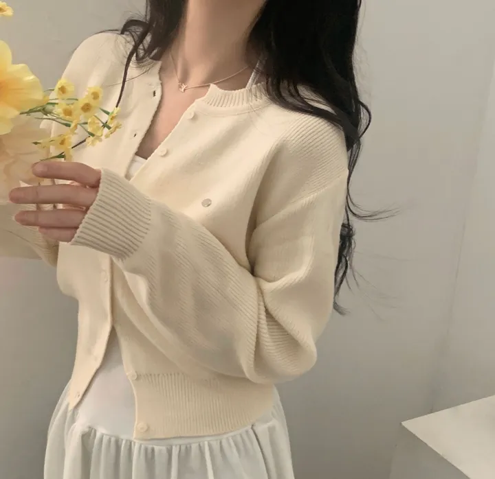 [봄🌸/부드러운!] 싱볼 라운드 펜던트 니트여리핏 가디건 - 6color 상세 이미지 23