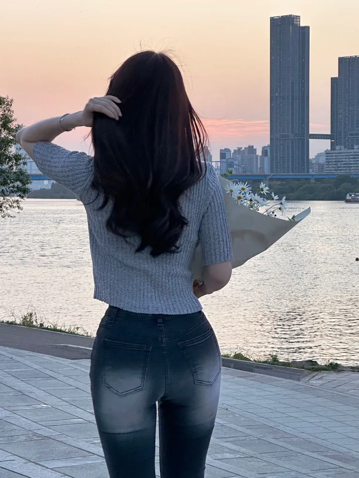 [자체제작/허리쏘옥/히든밴딩/기본,롱ver] -3kg 몸매 보정 워싱 롱 부츠컷 데님 청바지 롱팬츠 상세 이미지 75
