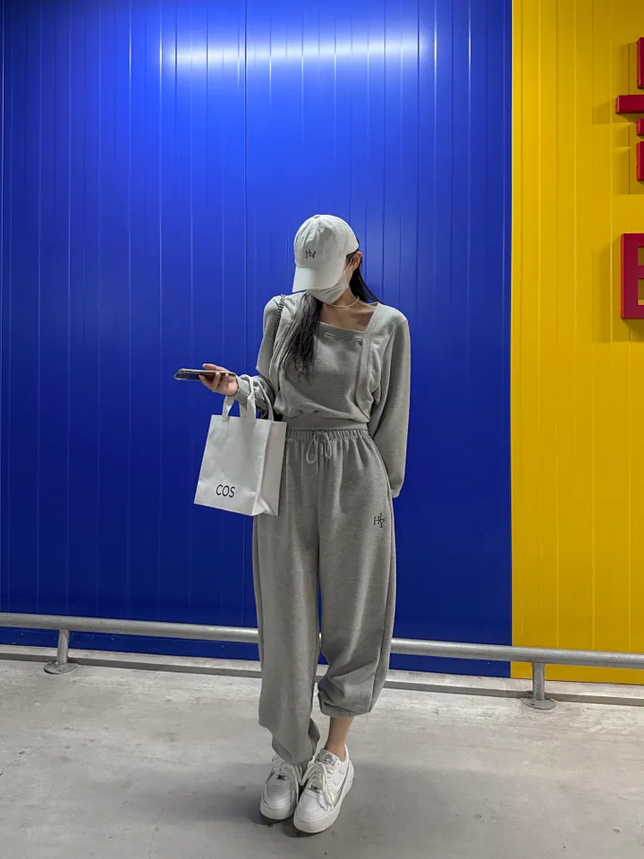 [8color/MADE] 하이퀄리티 웨하스 탄탄 와이드 조거팬츠 봄트레이닝 상세 이미지 184