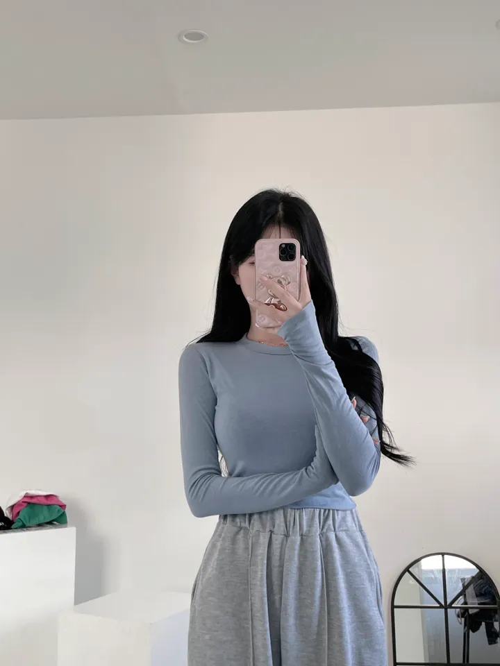 [쫀쫀/사장강추] 라운드 쫀쫀 워머 긴팔 티 상세 이미지 37