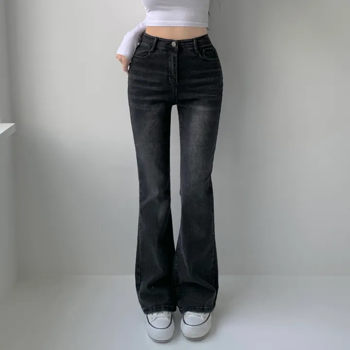 [인생핏🖤/기장선택/~XL] 모먼트 빈티지 스톤 워싱 하이웨스트 부츠컷 스판 데님 팬츠 키작녀 키큰녀 빅사이즈 청바지 상세 이미지 38