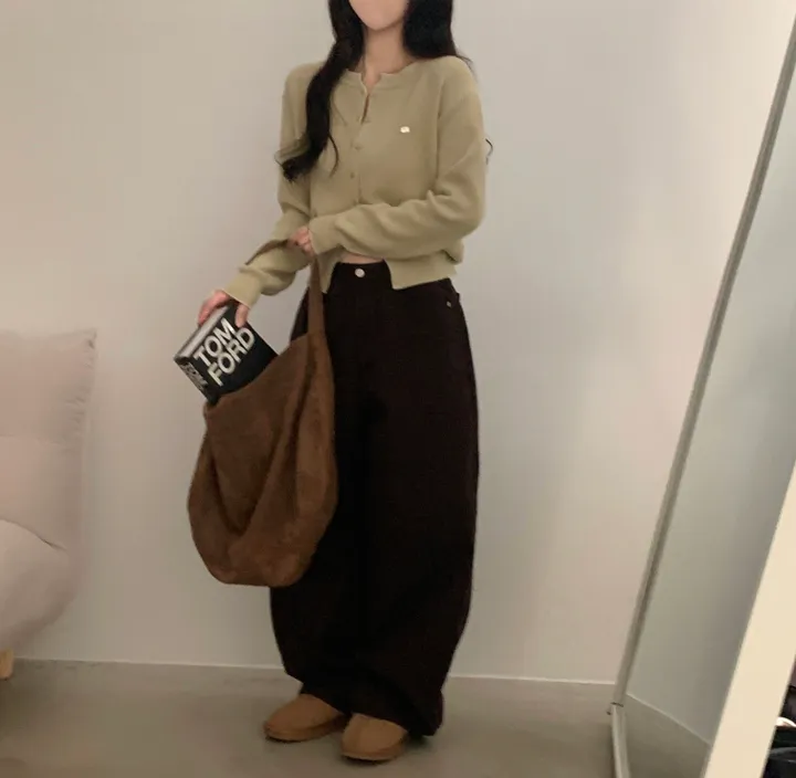 [봄🌸/부드러운!] 싱볼 라운드 펜던트 니트여리핏 가디건 - 6color 상세 이미지 49