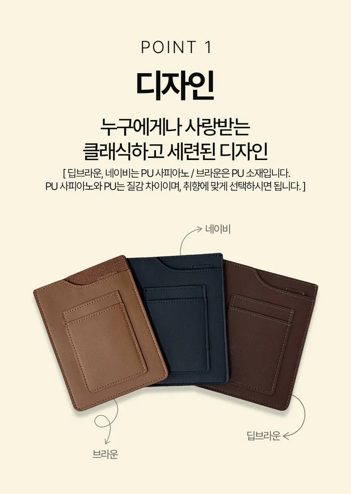 여권케이스 해외여행지갑 안티스키밍 RFID 차단 해킹방지 슬리브형 커플여권케이스 우정템 커플템 상세 이미지 14
