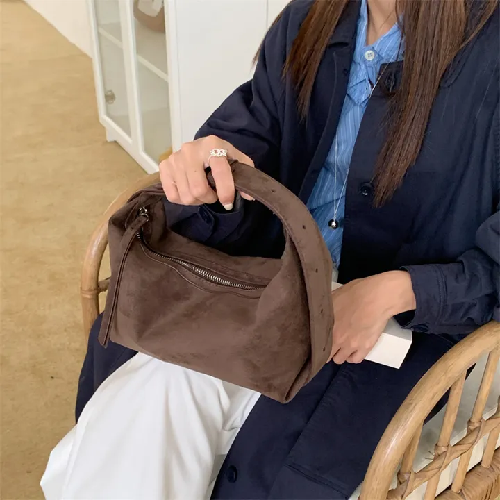 당일출고🚚 투웨이 호보백 만두백 토트백 숄더백 스트랩 반달백 스웨이드백 손가방 상세 이미지 12