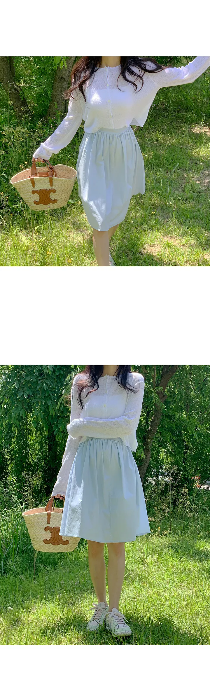 [살안타💖] 팝핑 솜사탕 니트 가디건크롭 시스루 레이어드 볼레로 커버업 부클 가디건 가을 간절기 아우터 살안타템 상세 이미지 53