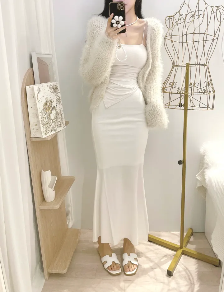 *빠른출고 *타사저퀄X* [솔잎맛집/퐁실해요] 러블리, 솔잎 앙고라 루즈핏 니트 가디건 - 7color 상세 이미지 30
