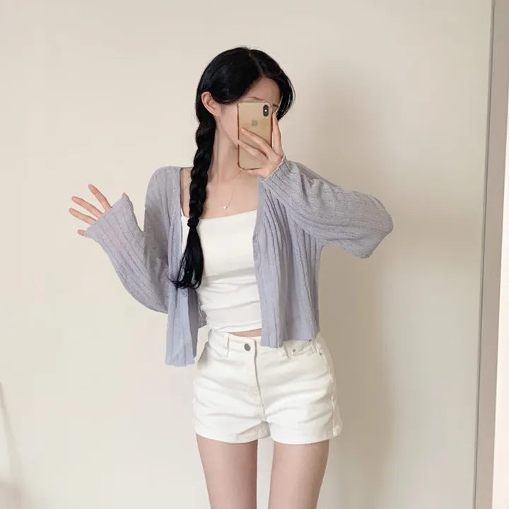 [청순여리핏🌸/살탐방지] 부클 골지 크롭 가디건 상세 이미지 11