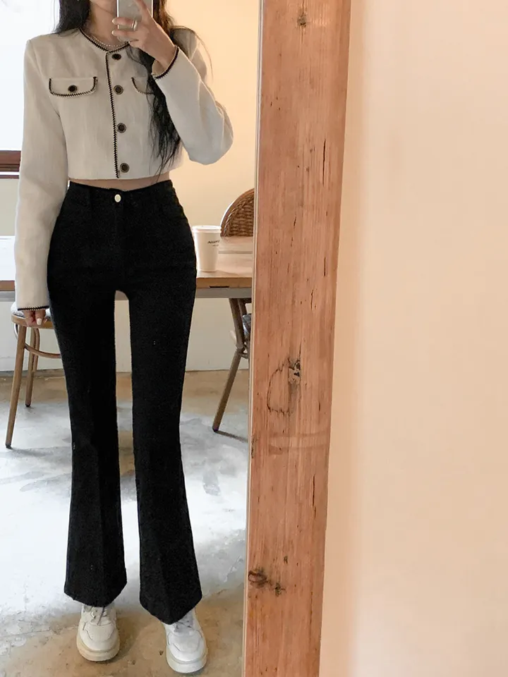 단독) 볼링레직기밴딩부츠컷 pants 💗2ver.숏/롱 (xs사이즈,숏기장 추가!) 상세 이미지 100