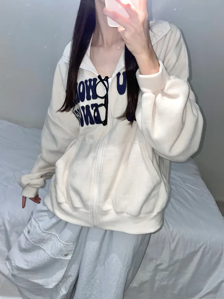 [unisex] 워킹 오버핏 뽀글이 후리스 집업 (2color) 상세 이미지 5