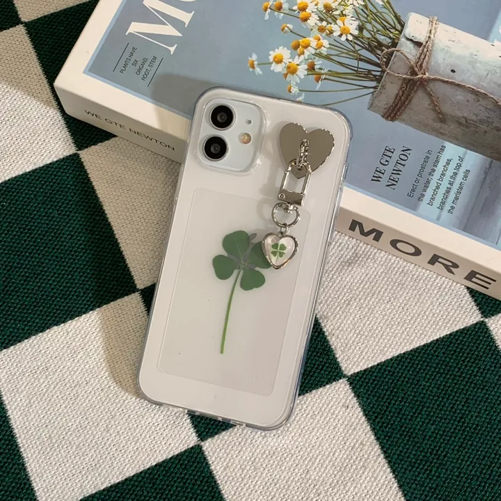 [케이스세트🍀] 생화 클로버 키링 케이스 real clover keyring phonecase (행운선물/졸업선물/수능선물/스승의날선물/어버이날선물/친구선물) 상세 이미지 3