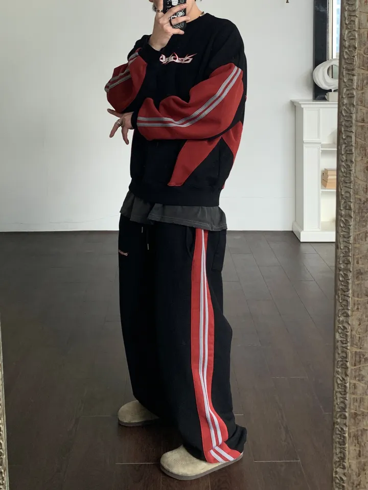 【KOOLOSET】Multi Line Pigment Track MTM Multi Line Pigment Track Pants (2color) - kooloset