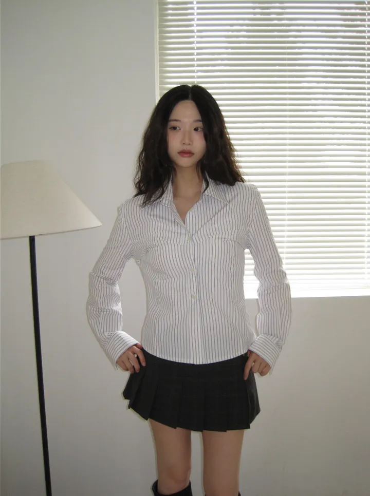 미니 스커트 모델 착용 이미지-S1L31