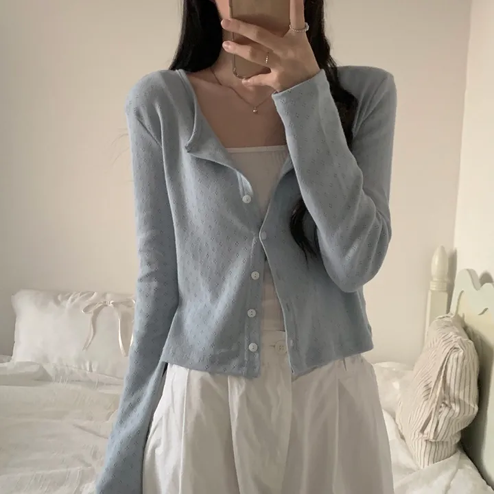 로로 펀칭 가디건 (8color) 상세 이미지 84