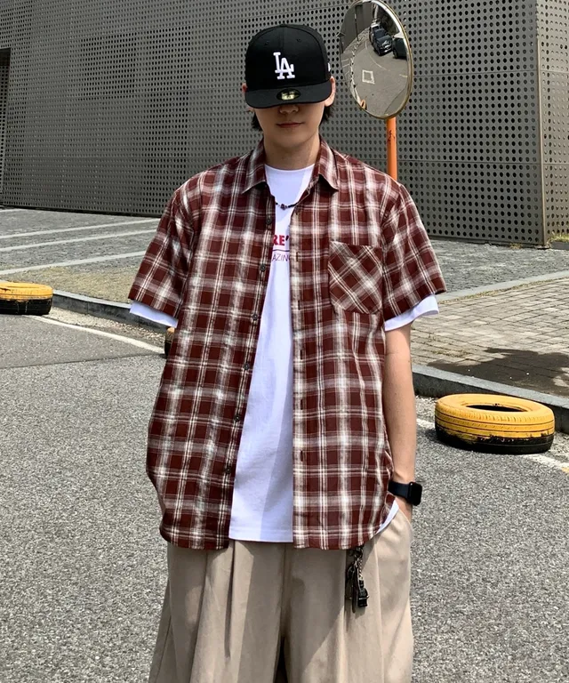 [送料込] Retro check hood SHIRT (2color) 送料込] Retro check hood SHIRT (2color) (シャツ) 102702073