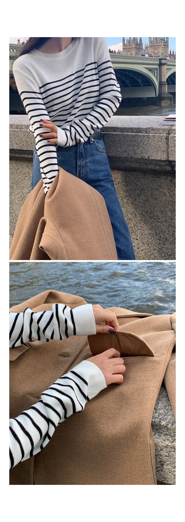 [자체제작/2천장돌파!/S-XL]프레이 스텐카라 탄탄 싱글 롱 코트 상세 이미지 26