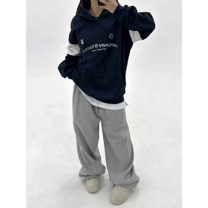 ❤️‍🔥누적판매8,000 돌파 기념❤️‍🔥[UNISEX/기모 ver.🤧/소장추천!]럽 올 컬러 와이드 스트링 트레이닝 팬츠(5color) 상세 이미지 111