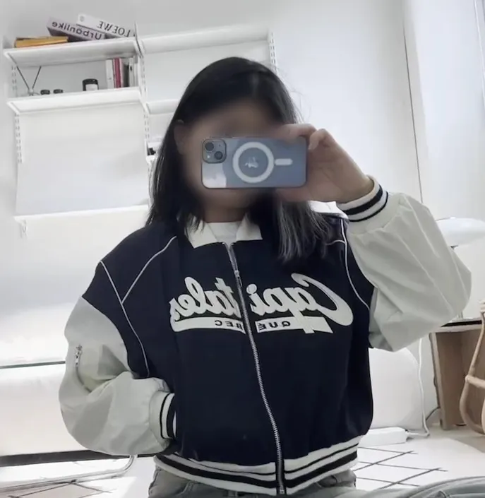 봄신상 캐피탈야구점퍼 바시티 간절기 집업 잠바 항공점퍼 오버핏 Y2K 레터링 상세 이미지 2