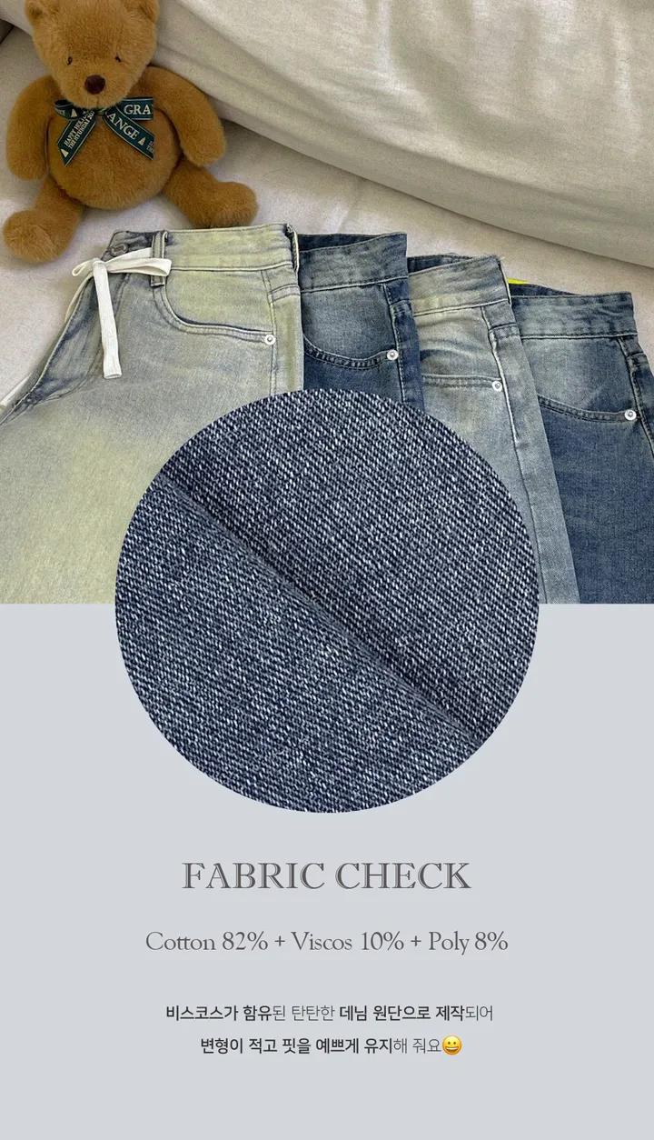 [버뮤다입문👖S~XL] *허리조절* 빈티지 워싱 카고 데님 버뮤다 반바지 5부 숏 팬츠 봄 간절기 청바지 썸머 하프 바지 스트랩 y2k 하이웨스트 하체커버4type 상세 이미지 7
