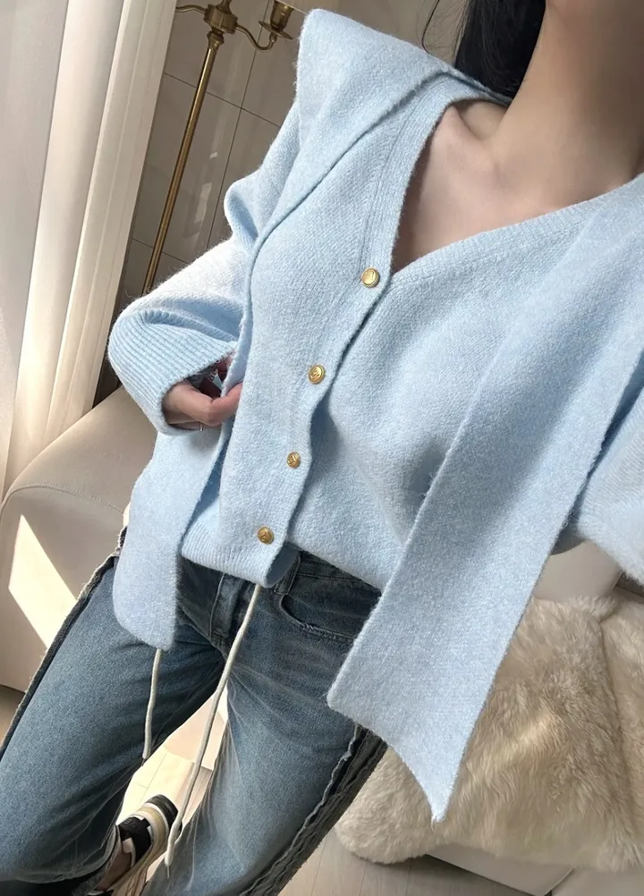 [ 숄니트 + 가디건 SET ] 파스텔 모헤어 루즈핏 가디건 (4color) / 모찌소재 폭닥폭닥소재감 / 가을가디건 / 루즈핏가디건 / 여리한색감 / 사장강츄!!! 상세 이미지 15