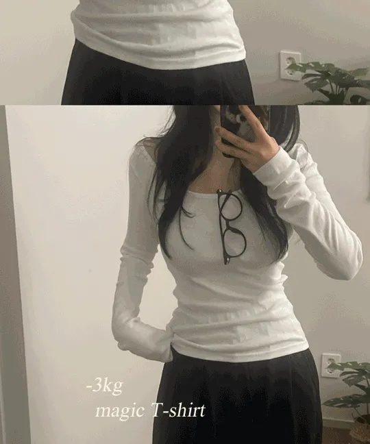 [원조] (-3kg🪄/단독컬러추가) *기모선택 * (묶음할인) 미친핏 Magic T