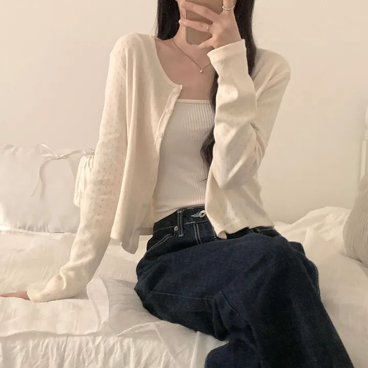 로로 펀칭 가디건 (8color) 상세 이미지 12