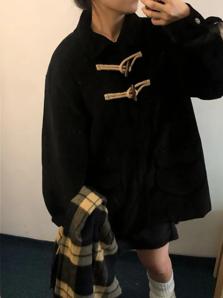 [UNISEX/남녀공용] 골덴 코듀로이 루즈핏 카라 떡볶이 코트 자켓 (3color) 상세 이미지 18