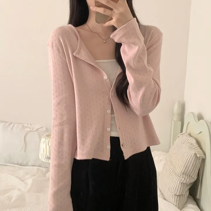 로로 펀칭 가디건 (8color) 상세 이미지 55